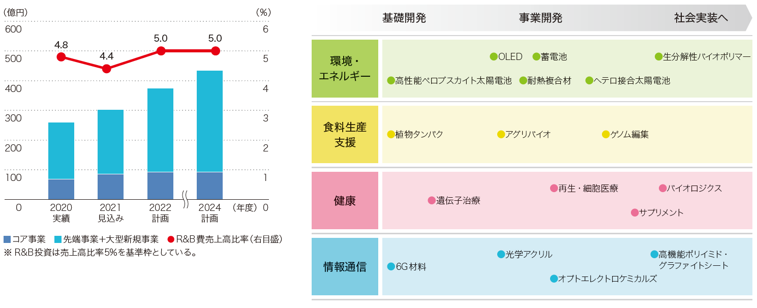 R&B戦略（資源投入と重点テーマの選択と集中）